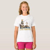 T-shirt Love Fishing Kid (Devant entier)