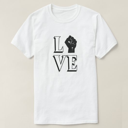 T-shirt LOVE Fist (Design devant)
