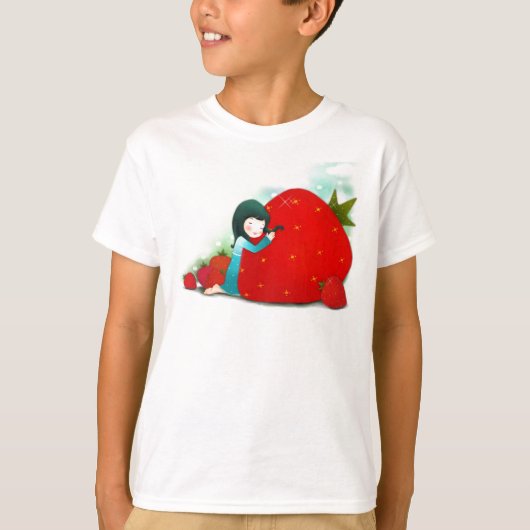 T-shirt Love for Strawberries (Devant)