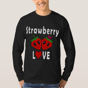 T-shirt Love fraise fraises Costume amusant