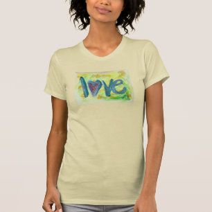 T-shirt Love Fresh Spring Heart Inspirational Word Shirts