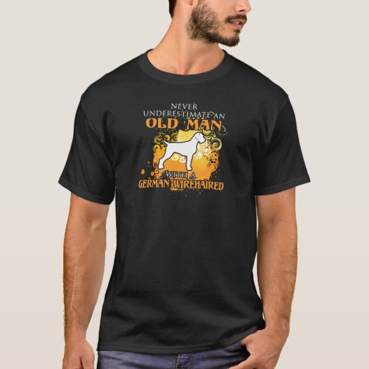 T-shirt love German à poils durs Pointer Funny Cadeau (Devant)