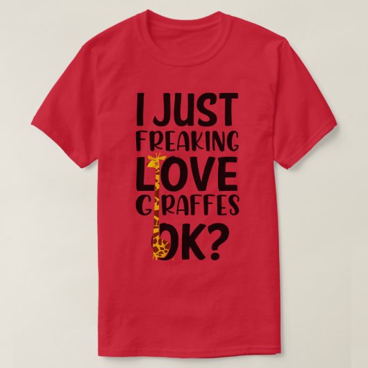 T-shirt Love Giraffes (Design devant)