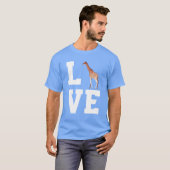 T-shirt Love Giraffes friends (Devant entier)