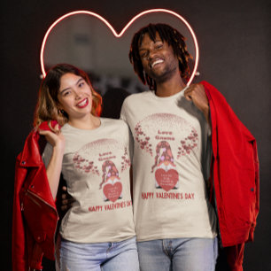 T-shirt Love Gnome Happy Name Citation Valentines Day Unis