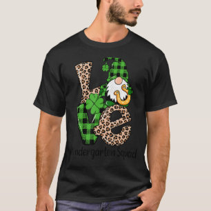 T-shirt Love Gnome Teacher Squad Joyeux Valentine Kinderga