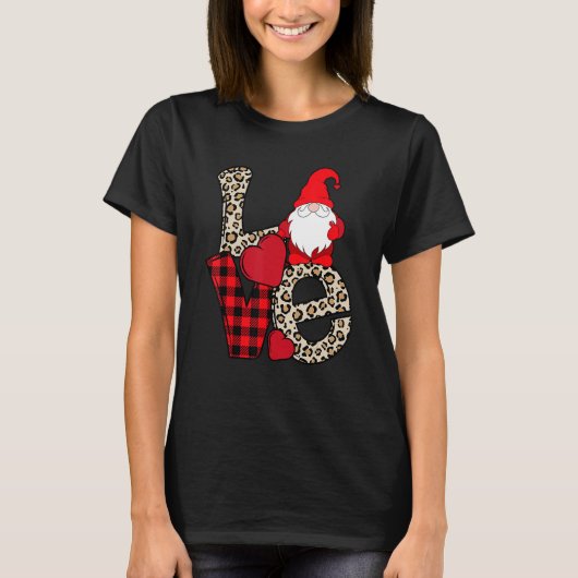 T-shirt Love Gnome Valentines Day Love Valentine Gnomes H (Devant)