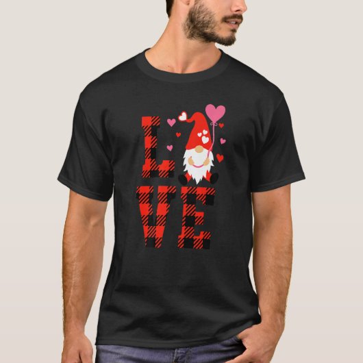 T-shirt Love Gnome Valentines Day Love Valentine Gnomes H (Devant)