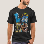 T-shirt LOVE Gnomes Hanoukka Décorations Chanukah<br><div class="desc">Un cadeau hanoukka amusant et le design de festival juif pour les juifs. Un design parfait pour fêter hanoukka ou Noël.</div>