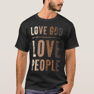 T-shirt Love God Love People Melanin Shades Unapologetic R
