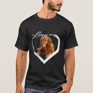 T-shirt Love Golden Retriever De Animal