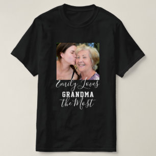 T-shirt LOVE GRANDMA LA Fête des mères photo la plus perso