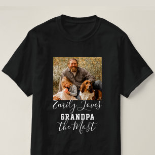 T-shirt LOVE GRANDPA LA Fête des pères LA PLUS personnalis