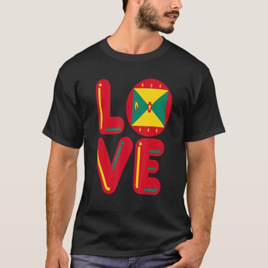 T-shirt LOVE Grenada (Devant)