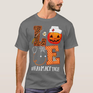 T-shirt Love Halloween Pharmacie technologie vie