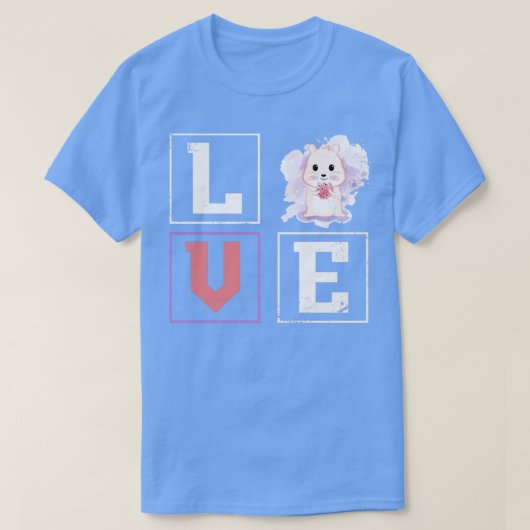 T-shirt Love Hamster (Design devant)