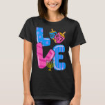 T-shirt Love Hanoukka Dreidel Happy Chanukkah Costume Jewi<br><div class="desc">Love Hanoukka Dreidel Happy Chanukkah Costume juif</div>