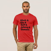 T-shirt Love/Hate Starting 5 (Devant entier)