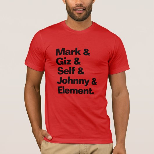 T-shirt Love/Hate Starting 5 (Devant)