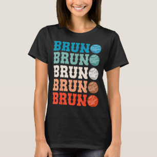 T-shirt Love Heart Bruno Ft Nom d pour Hommes Femmes Enfan