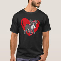 Love Heart Graphic Saint Valentin French Bulldog
