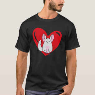 T-shirt Love Heart Graphic Valentine's Day Chinchilla Boys
