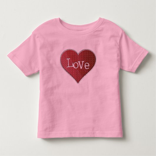 T-shirt Love Heart Toddler (Devant)