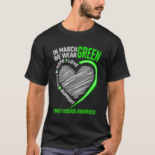 T-shirt Love Hope Faith March Nous portons une maladie du