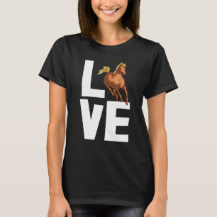 T-shirt Love Horses Équitation Rider Cheval Love Party
