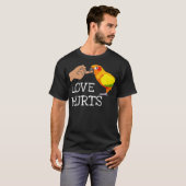 T-shirt Love Hurts Sun Conure For Sun Conure Parrot (Devant entier)