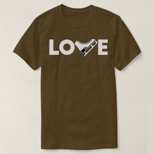 T-shirt LOVE Ice Skating 10 (Design devant)