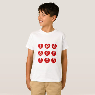 T-shirt Love Indonesia tshirts, tee-shirts pour enfants in