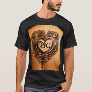 T-shirt Love & Ink : Tee - shirts de tatouage de coeur pou