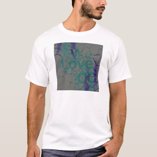 T-shirt Love Inspirational Text Art Design (Devant)