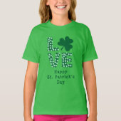 T-shirt LOVE Irish Fun Kids St. Patrick's Day (Devant)
