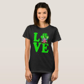 T-shirt Love Irish Gnome Cravate Shamrock St Patrick Day H (Devant entier)