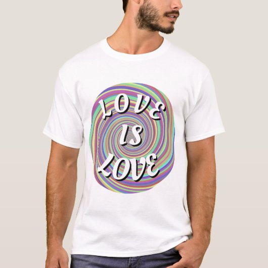 T-shirt Love Is Love Fierté (Devant)