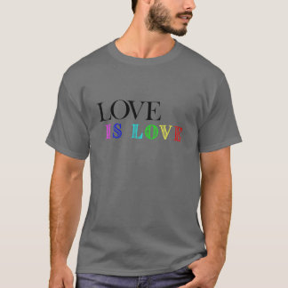 T-SHIRT LOVE IS LOVE RAINBOW LGBTQ PRIDE GAY QUEER LESBIA