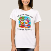 T-shirt Love it When We're Cruising Together Cruise Ducks (Devant)