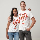 T-shirt Love Je t'aime (Unisexe)