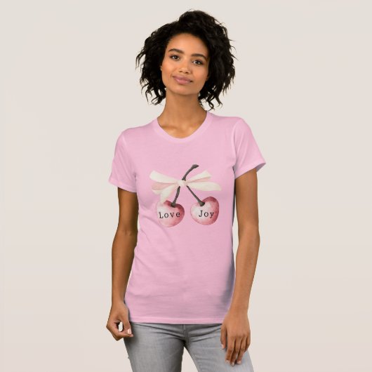 T-shirt Love Joy Cherries (Devant entier)
