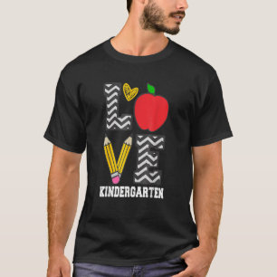 T-shirt Love Kindergarten Enseignant