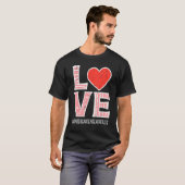T-shirt Love Kindergarten enseignant Valentines Day Valent (Devant entier)
