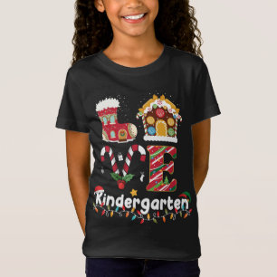 T-Shirt Love Kindergarten Noël Enseignant Étudiants Drôle