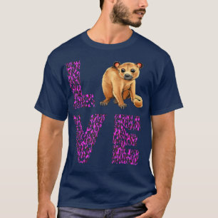 T-shirt Love Kinkajou Purple Leopard Night Walker Kinkajou