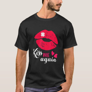 T-shirt Love Kiss Me again Heart Story Lovely Valentine