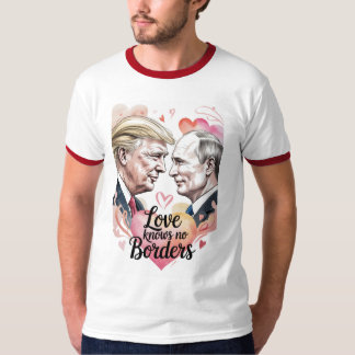 T-shirt Love Knows No Border Valentine Tee