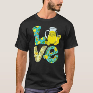 T-shirt Love Lemonade Crew Squad Kids Yellow Lemon Boss Ju
