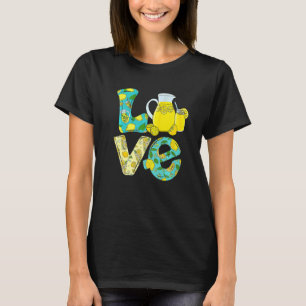 T-shirt Love Lemonade Crew Squad Kids Yellow Lemon Boss Ju