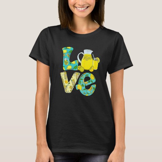 T-shirt Love Lemonade Crew Squad Kids Yellow Lemon Boss Ju (Devant)